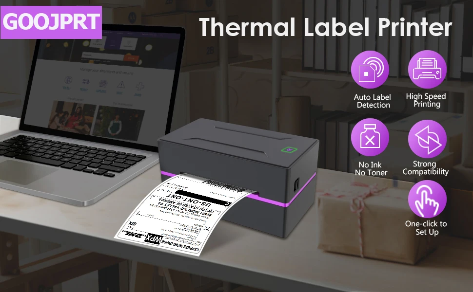 UPS DHL Air waybill thermal barcode printer free application for mobile phone sticker thermal printer for computer