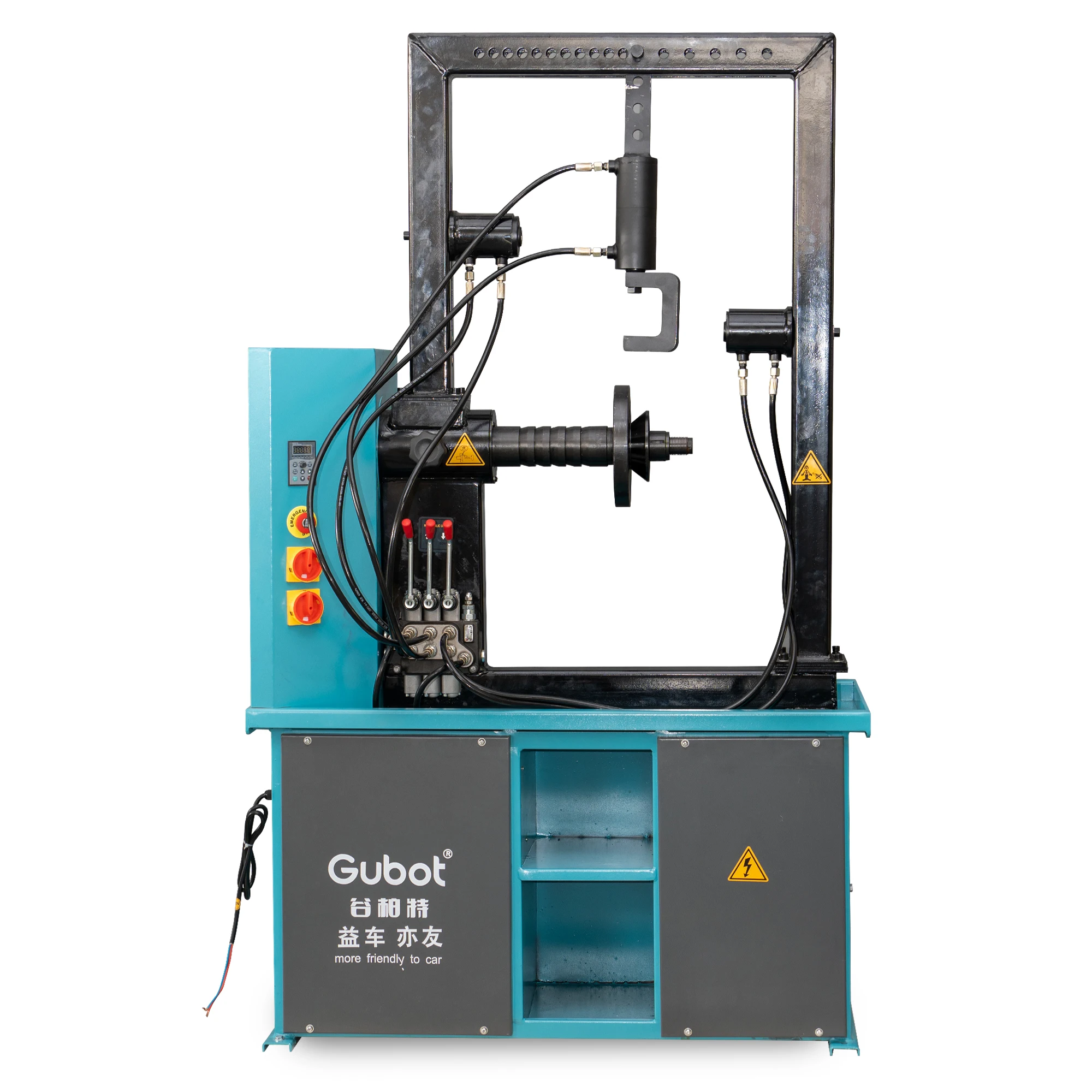 Automatic Vehicle Gubot ZXL1028 Equipment Steel Rim Repair Lathe Machine Iron Rim Straightener