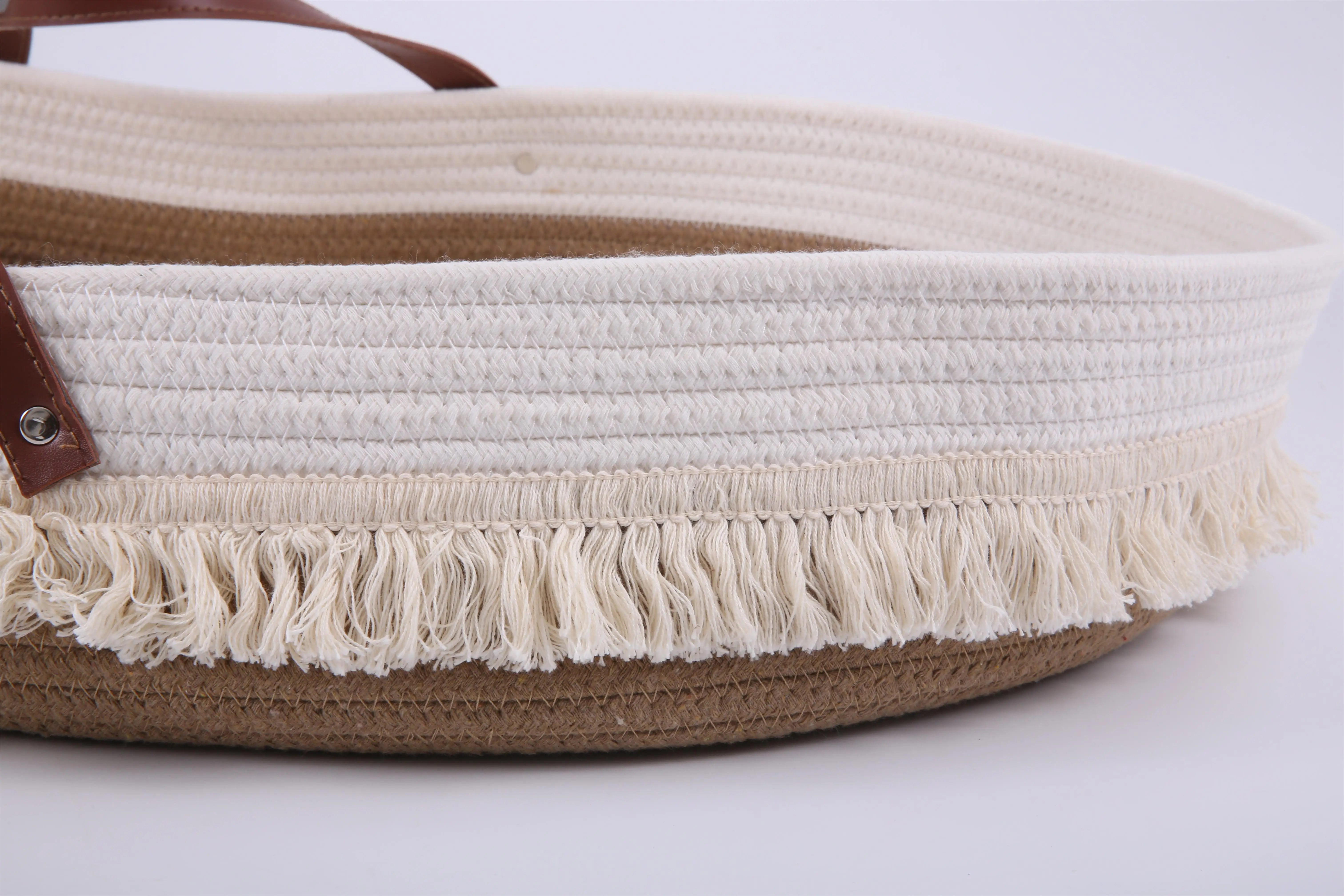 Organic Cotton Rope Moses Basket With Luxury Thick Soft Waterproof Baby Basket Cribs