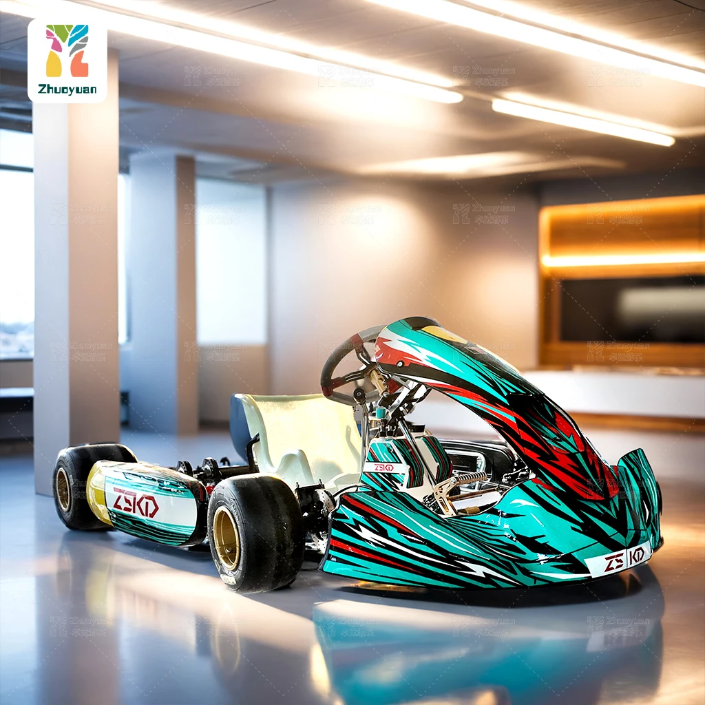 Профессиональное шасси Zhuoyuan KZ Kart без двигателя для соревнований бензиновый переключатель гоночная тележка картинское взрослых