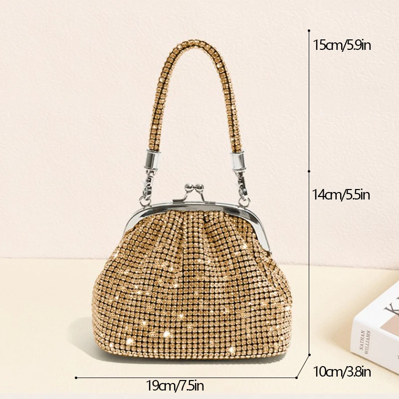 Rhinestone Bag Clutch Purse for Women Purses and Handbags 2023 Wholesale Rhinestone Clutch Bag Luxury Wedding Party Evening Bags