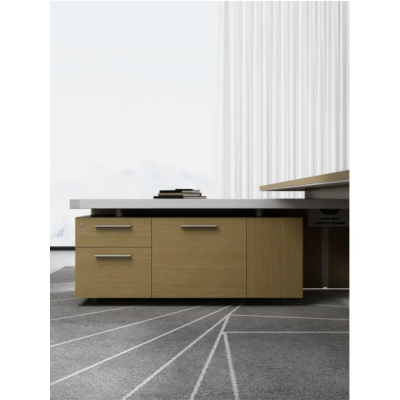 Bermo Brand Modern Simple Triple-motor Height-adjustable Office Executive Desk Office Furniture Lifting Manager Boss Table