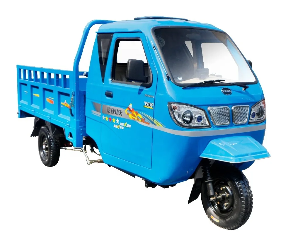 200/250/300cc cargo tricycle with cabin driving room three wheel closed motorcycle