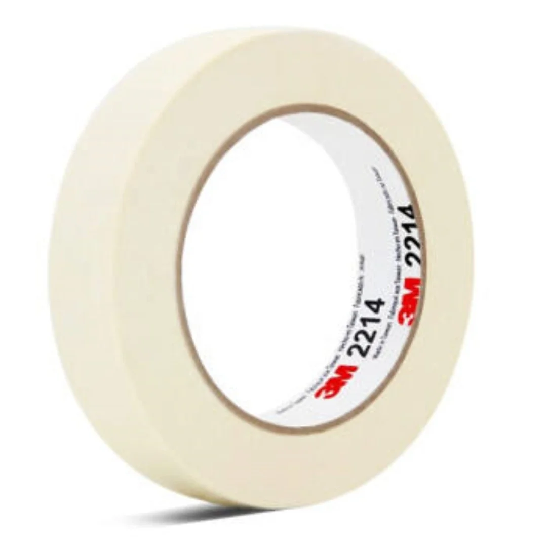 3M 2214 Low Temperature Crepe Paper Rubber Masking Tape Cheap High Quality for General Purpose