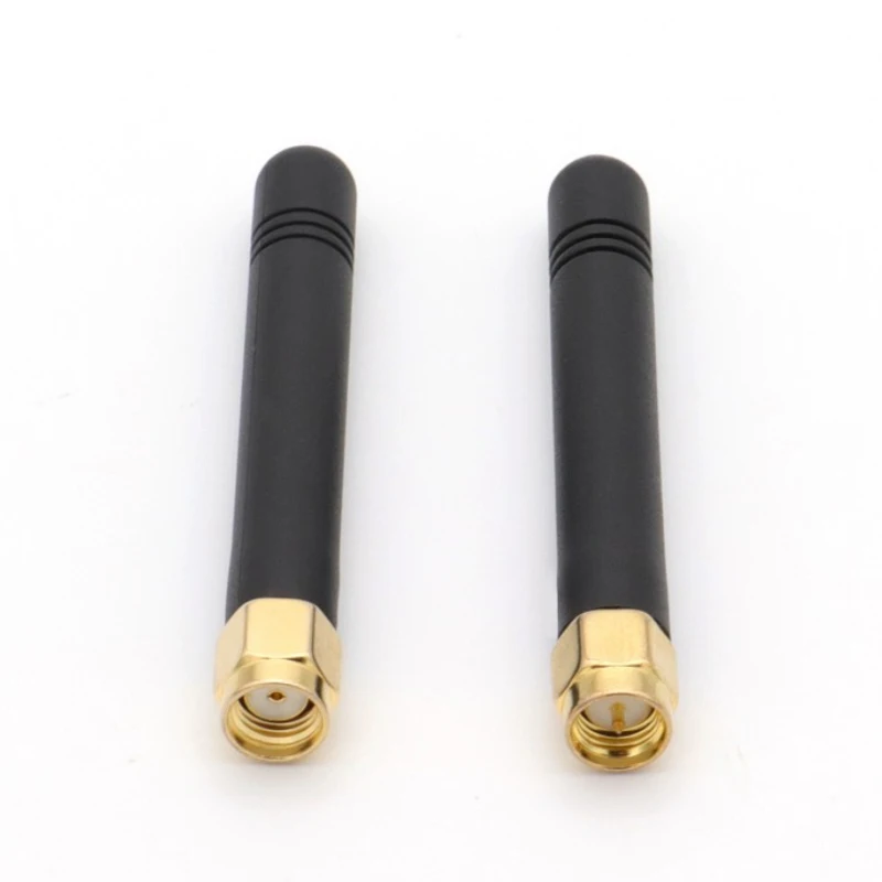 Straight Rubber WiFi/2.4G 433MHz Omni Directional Antenna ISM Communication Antenna Whip Helical RP SMA Antenna for WiFi Router