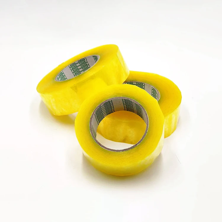 
 Желтая картонная упаковочная Лента BOPP, большой рулон, оптовая продажа, прозрачная лента  