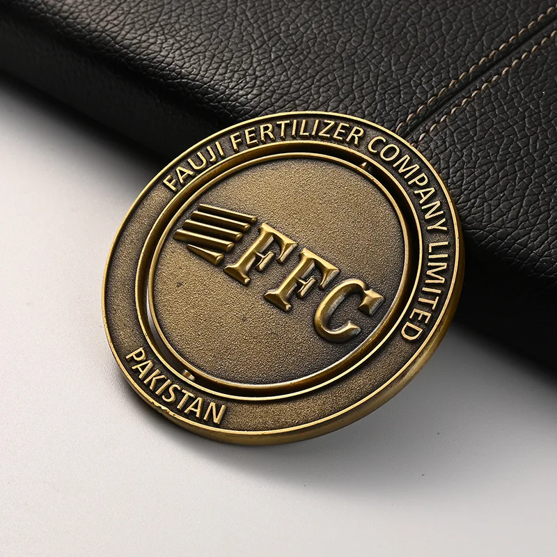 Wholesale Souvenir Brass Blank Challenge Coin For Laser Spinner Music Metal Custom Challenge Coin Commemorative Coin