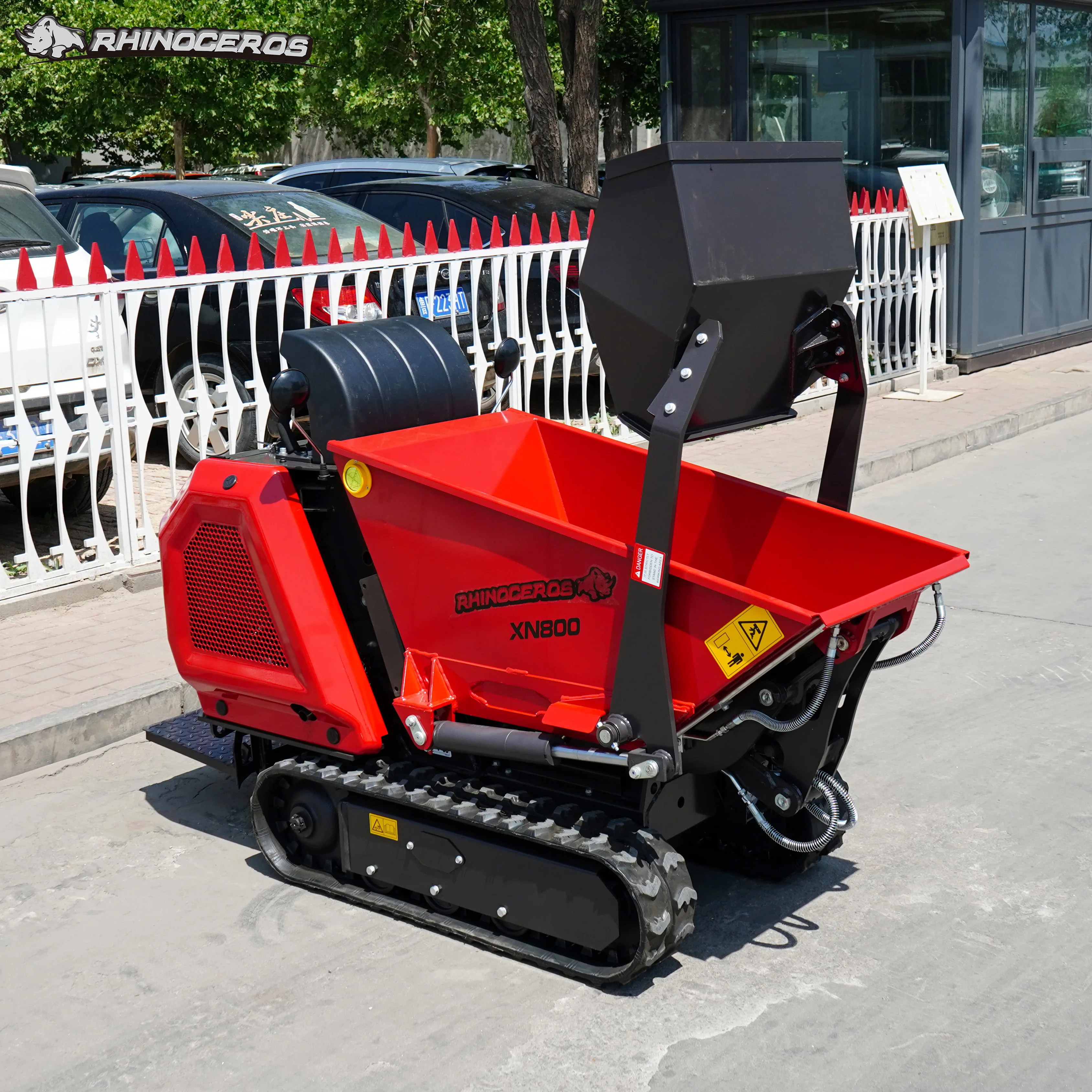 Free shipping Mini Crawler Dumper Multifunctional Tracked MINI Dumper 800KG mini transporter Dump Truck For Construction