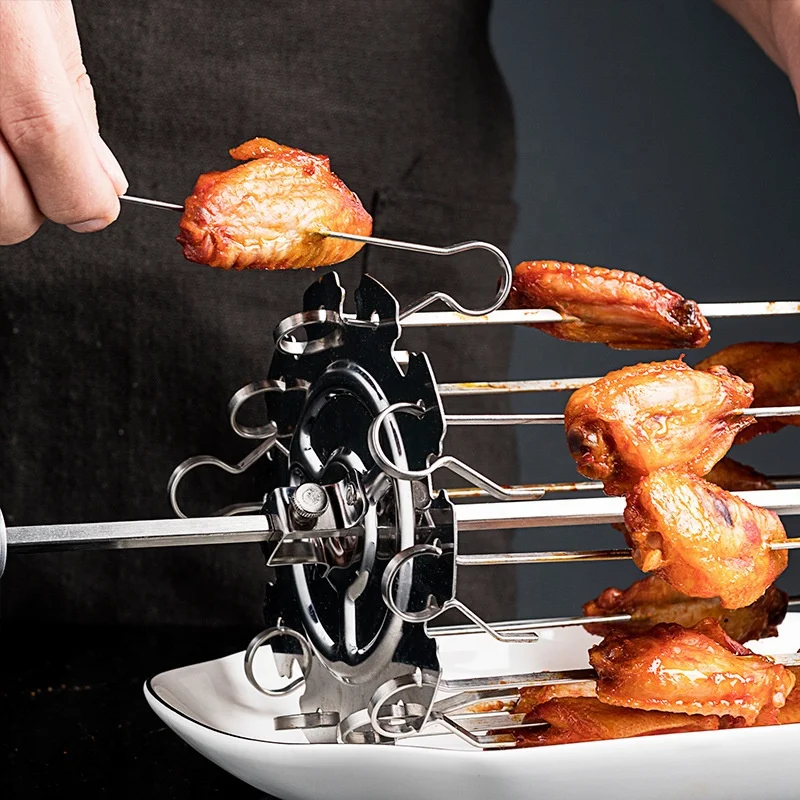 Factory direct power oven stainless steel skewer cage roast skewer cage roast mutton skewer cage 15 sets of assembly