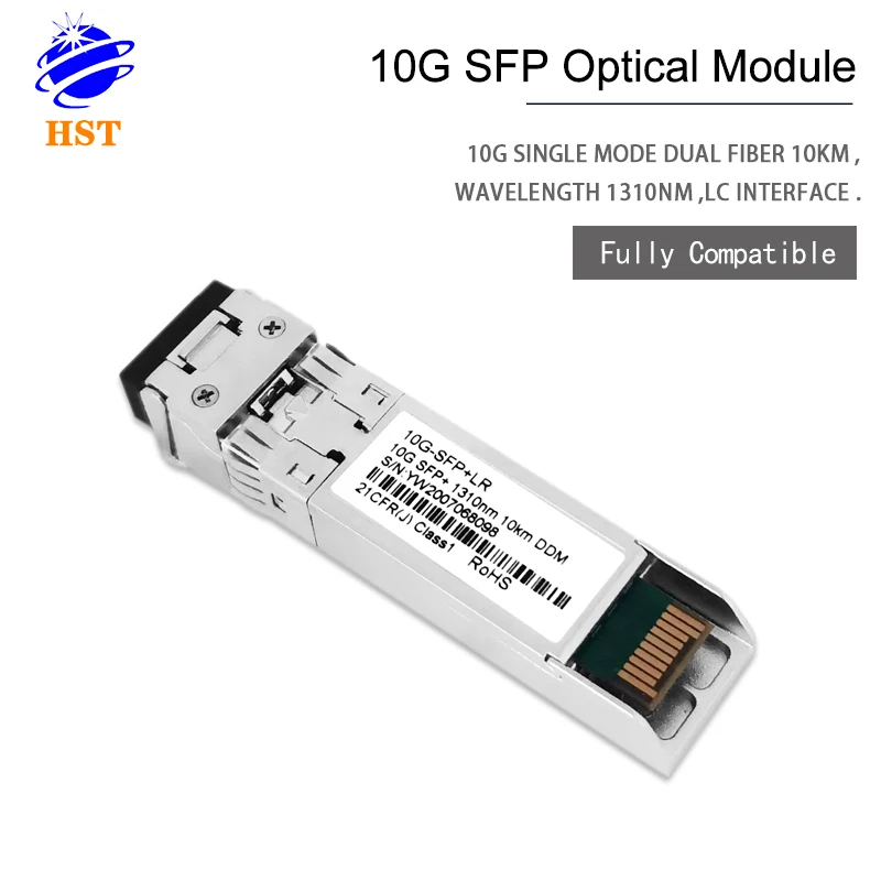 10G SFP+ Transceiver Module 1310NM  10KM Fiber transceiver module  LC Single Mode Dual Fiber for fiber communication equipment