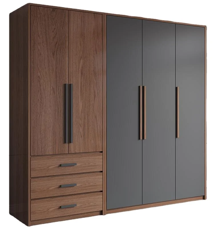 Modern Style Wooden Overall Bedroom Furniture Customized Solid Wood Large Closet