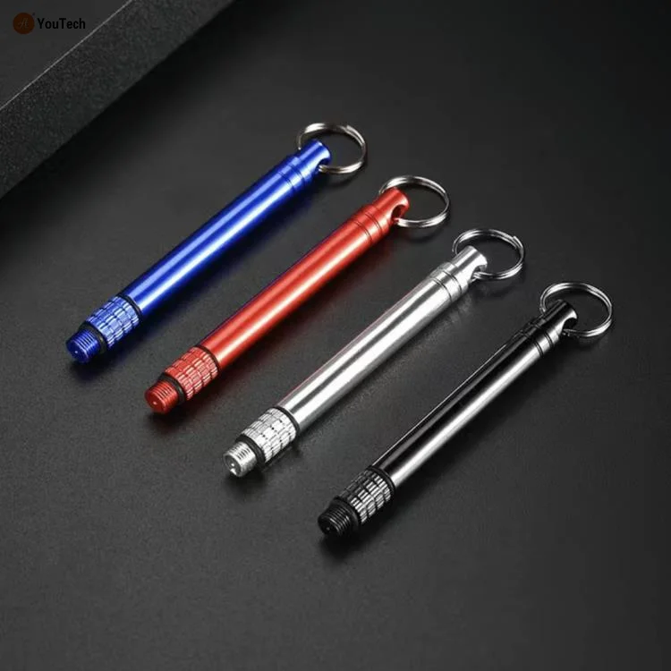 Stainless steel toothpick  toothpick holder Portable key pendant Metal toothpick multi-function