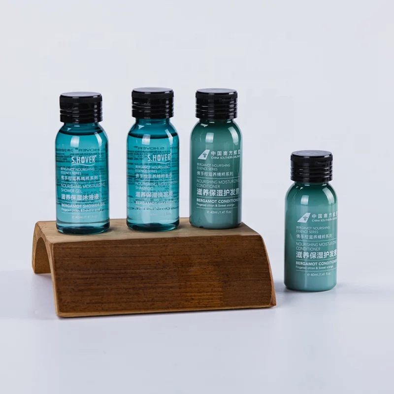Biodegradable Toiletry Star Hotel Guest Use Travel Size Mini Hotel Shampoo and Conditioner Gel in OEM Packaging
