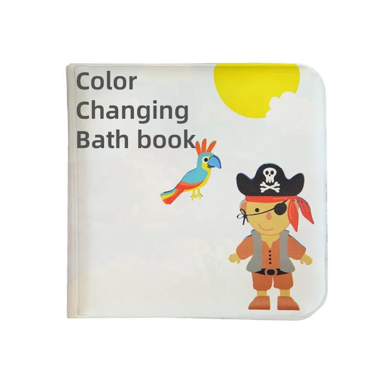 HANSUN Customized printing bpa-free EVA kids color changing story bath books toy for babies