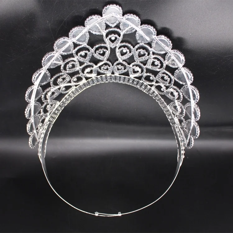 Заводская оптовая продажа милые серебряные розовые стразы бриллиантовые короны для вечеринки золотые блестки разноцветная тиара Miss world GIRL Высокая Корона