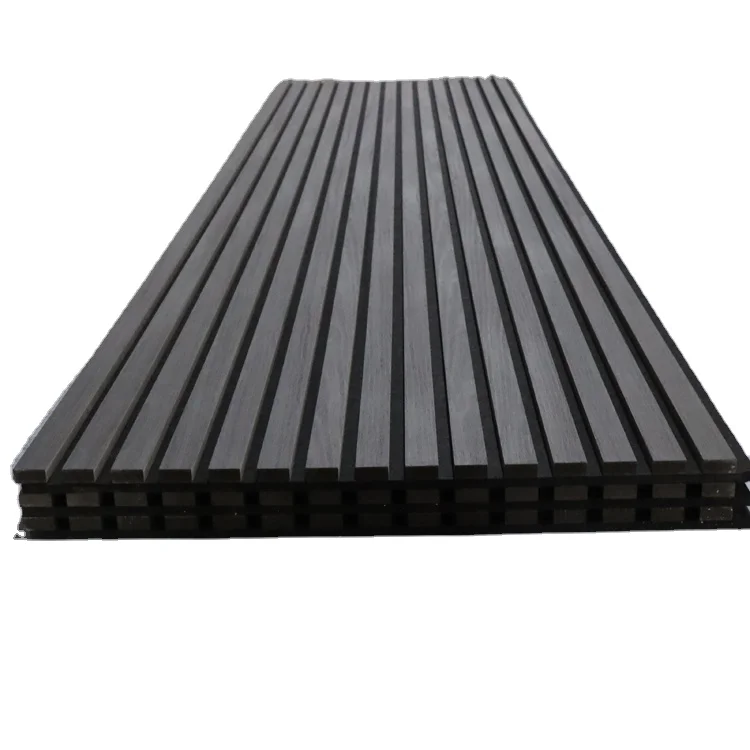 Soundproof high quality environmental friendly slat wooden wall acoustic panel for home decoration