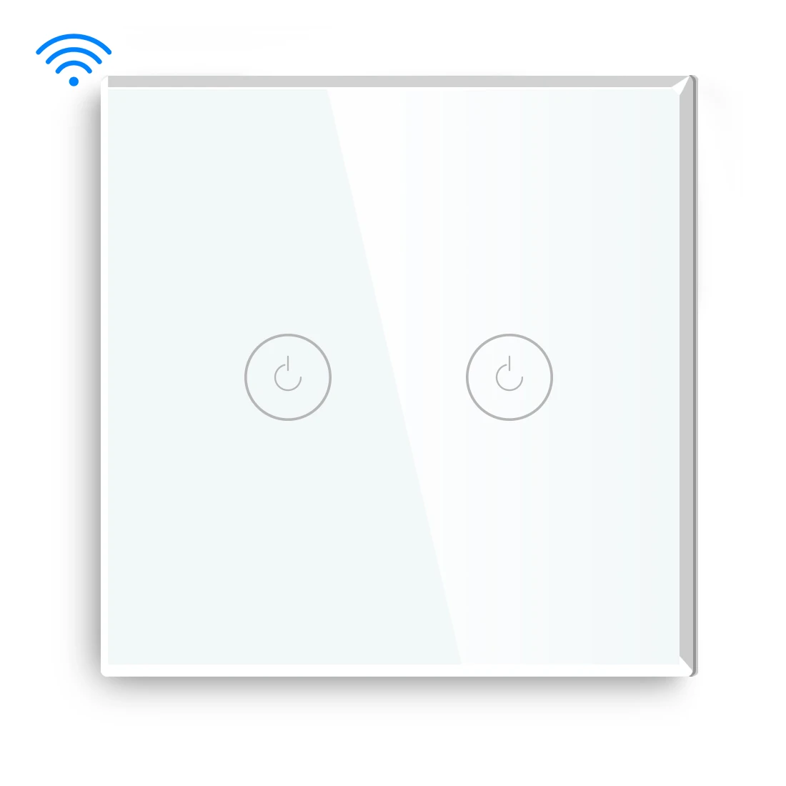 Умный настенный выключатель MVAVA 86 мм 2 клавиши 1 канал Wi-Fi переключатели из хрустального стекла для ЕС и Великобритании zigbee