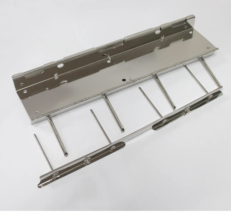 Fancy Hardware 60mm 4-Pipe Binder Clip Nickel Plated Strong Tube for File Folder for Stationery Use