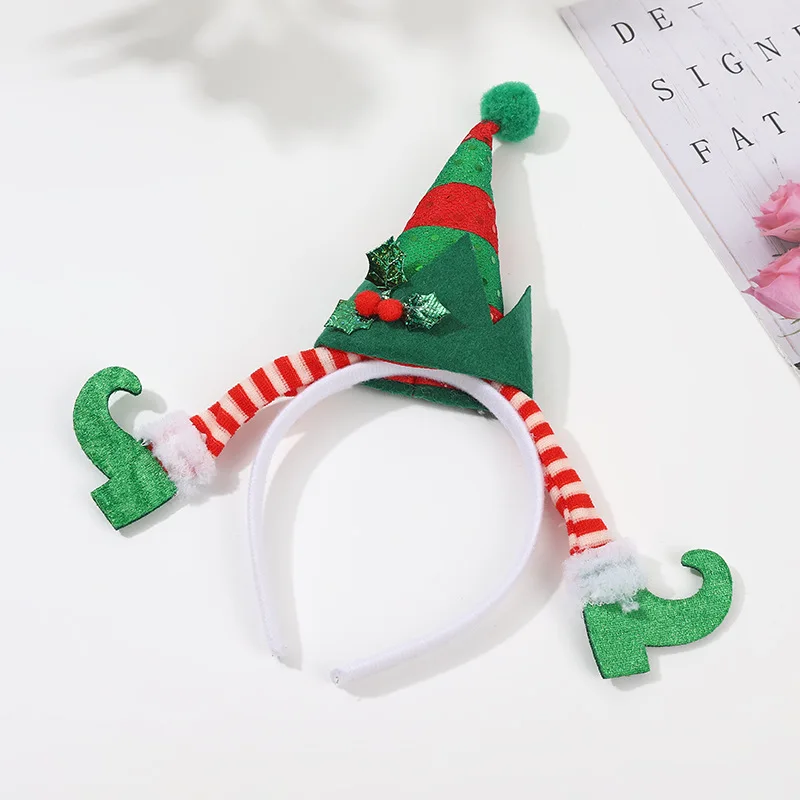 YANYE Wholesale Kids Christmas Decoration Hair Bands Holiday Party Christmas Party Hair Decoration Christmas Elf Hair Bands