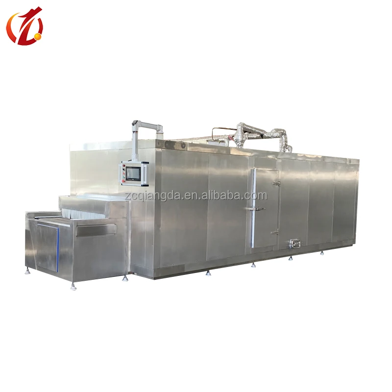 iqf freezing machine continuous tunnel blast contact plate freezer  freezer
