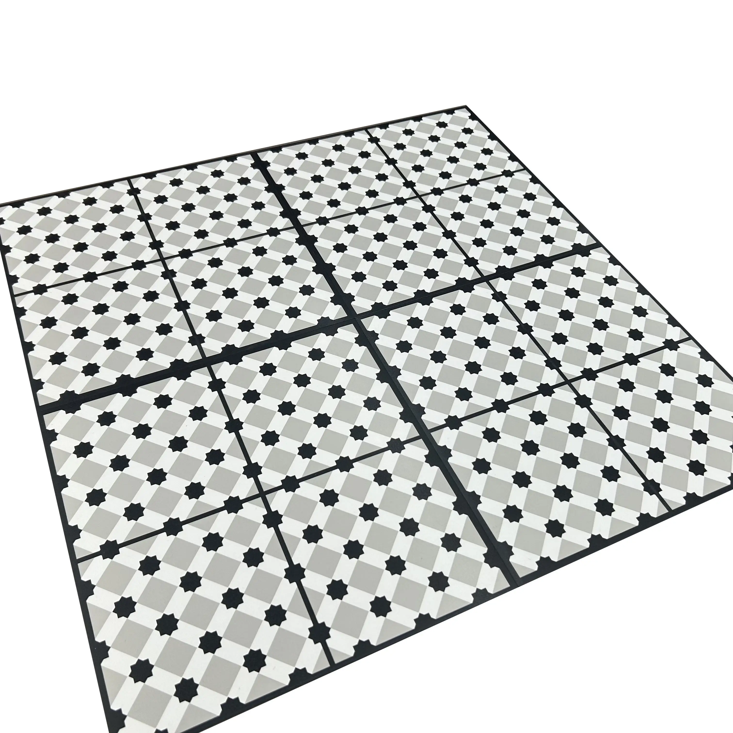 Victorian Style Pvc Floor Tiles Self Adhesive House Decoration Interior Vinyl Sheet Waterproof Adhesive Tiles For Bathroom