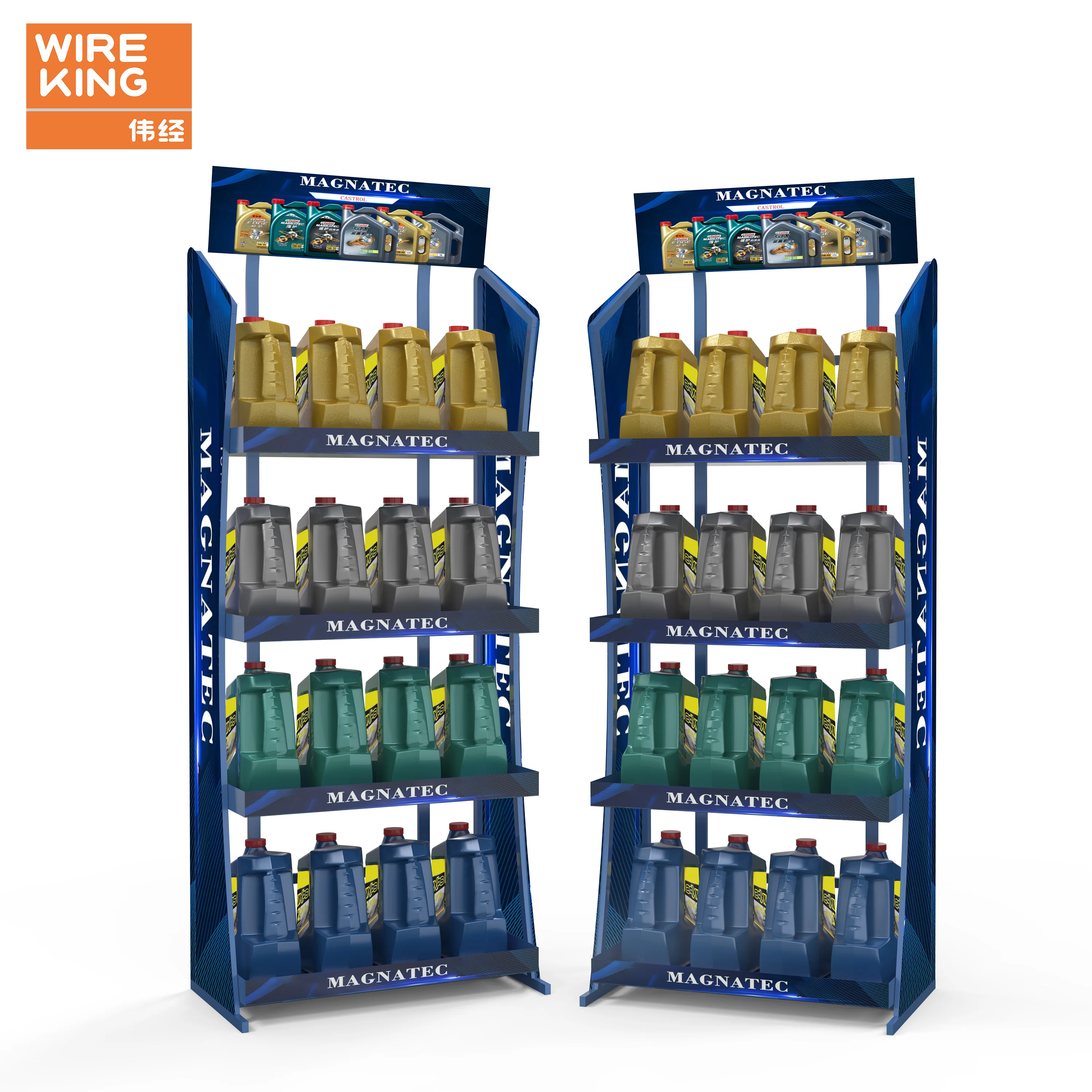 4S Accessories Store Auto Parts Metal Shelving Rack Gasoline Lubricant Display Rack Tools Display Racks