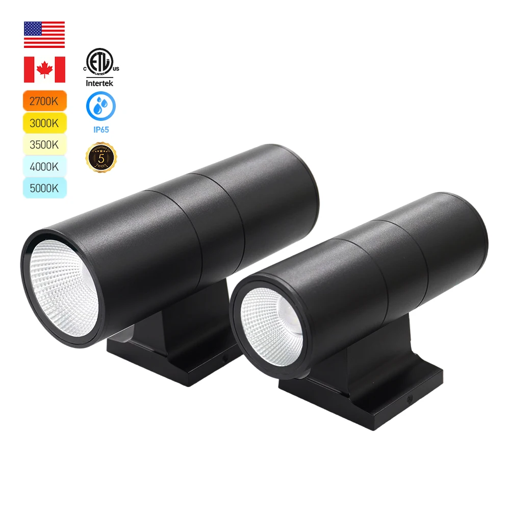 Waterproof Led Wall Light up Down Wall Sconce Dual Head Outdoor Lighting Lamp Fixture