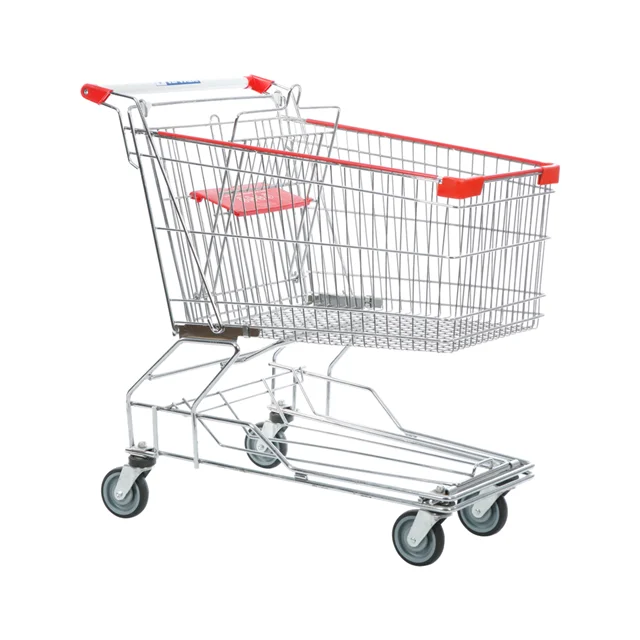 165 Liters Customized Supermarket Steel Shopping Trolleys for Supermarket Shopping Trolley Manufacturers