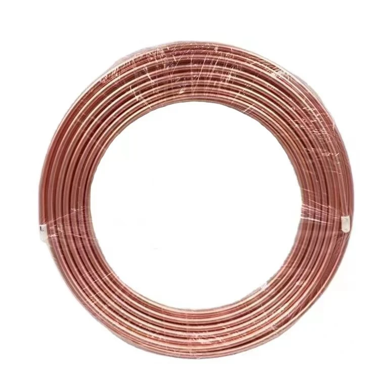 Copper Pipe Ac Small Diameter Air Conditioner Pancake Coil Seamless Copper Tube / Pipe