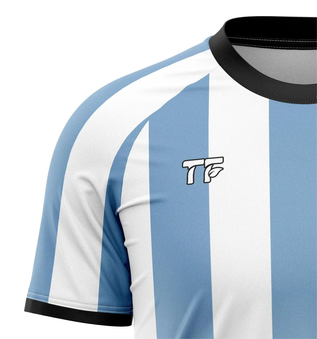 TF Custom Striped Football Jersey Design Sublimation Argentina Football Team Jersey Quick Drying Jersey Shirt 2024-2025