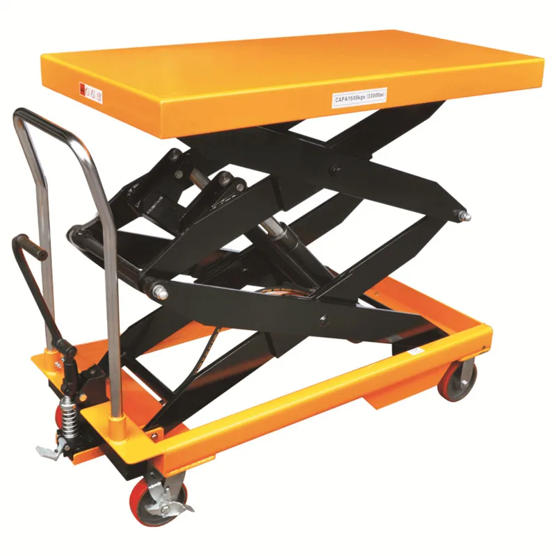 crank hand manual double scissor micro screw lift tables 100kg supplier scissor table lift hire top supplier