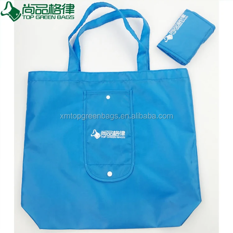 Recycled eco cheap polyester nylon Folding Style and Polyester Material foldable bag