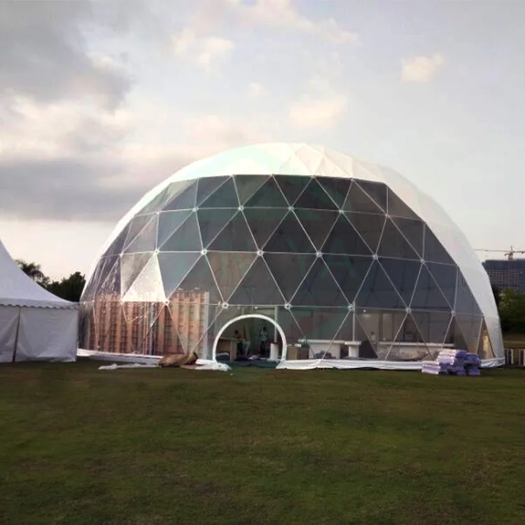 Fast Pop Up Heavy-Duty Outdoor Commercial Advertising Sphere Prefab Tenda Car Show Trade Fair Event 360 Projection Geo Dome Tent