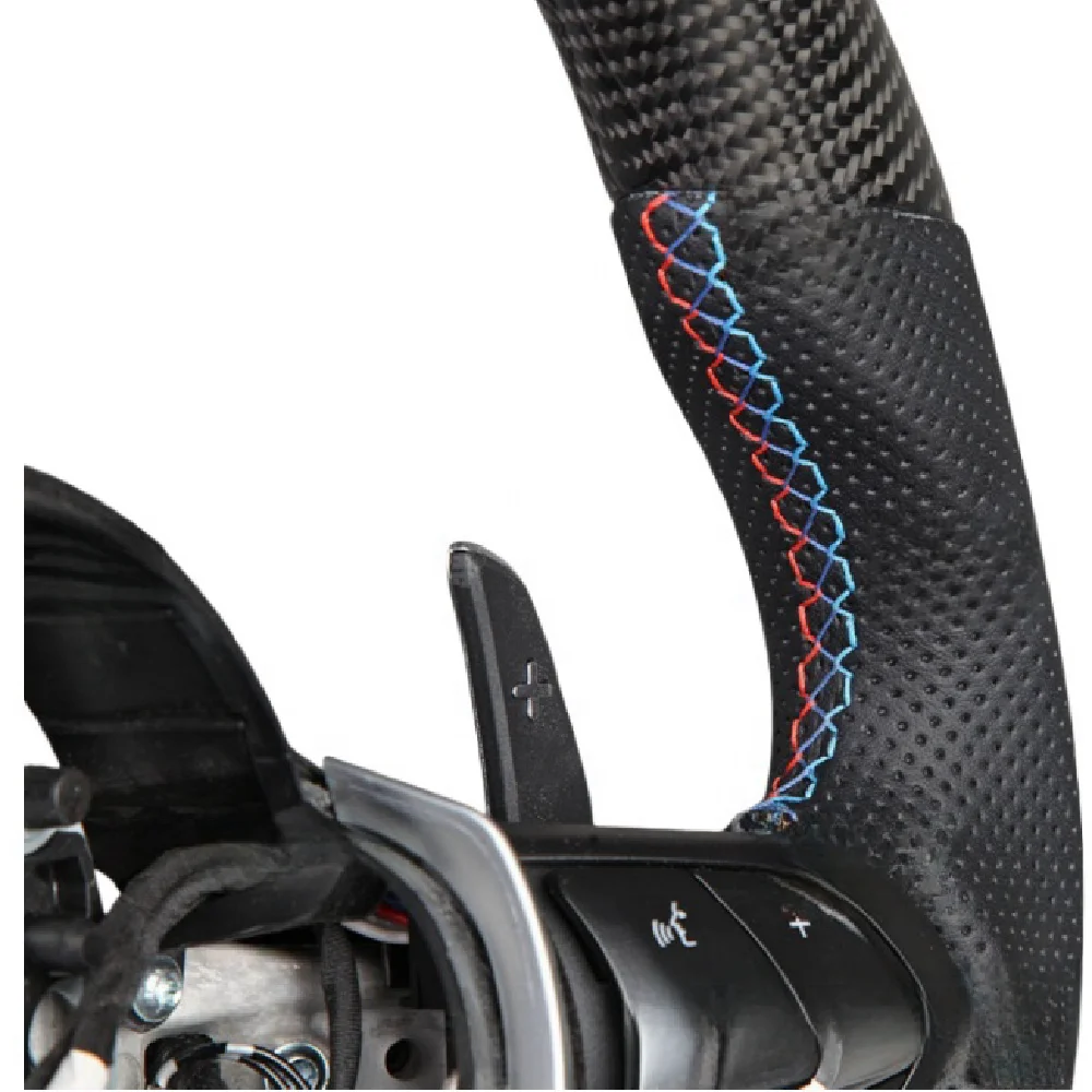Auto-y Car Accessories Carbon Fibre Lenkrad M Sport Performance Carbon Fiber Steering Wheel for BMW E46 M3 E39 E38 E83 2001-05