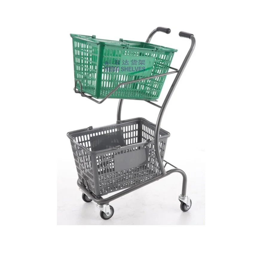 Supermarket Flexible Oem Hand Held Shopping Baskets