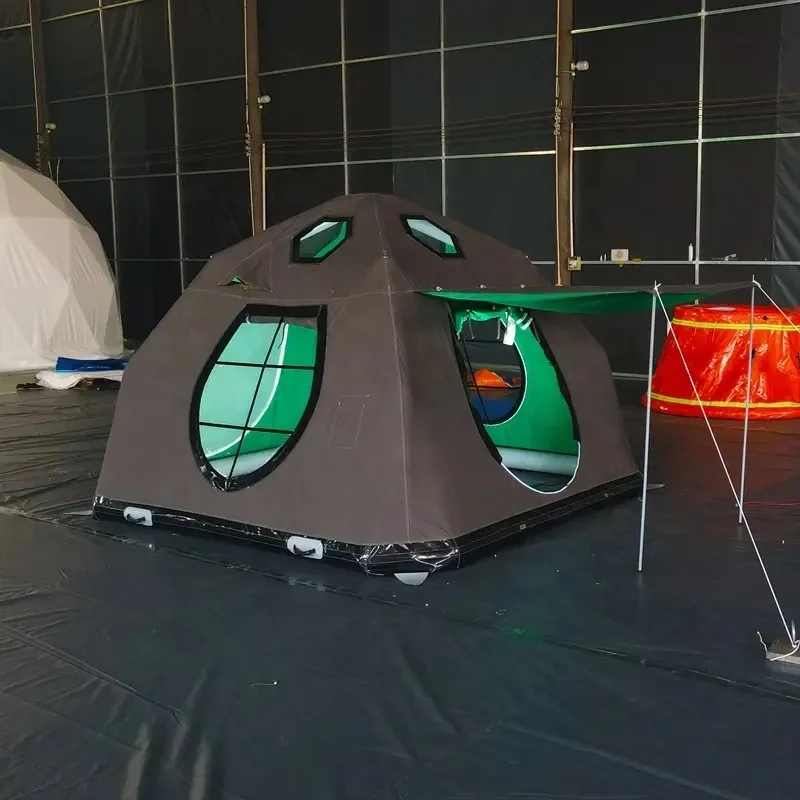 Yatuzhuofan Large space pop up tent High Quality Tents Camping inflatable 3 - 4 Person Tent new design Family Waterproof