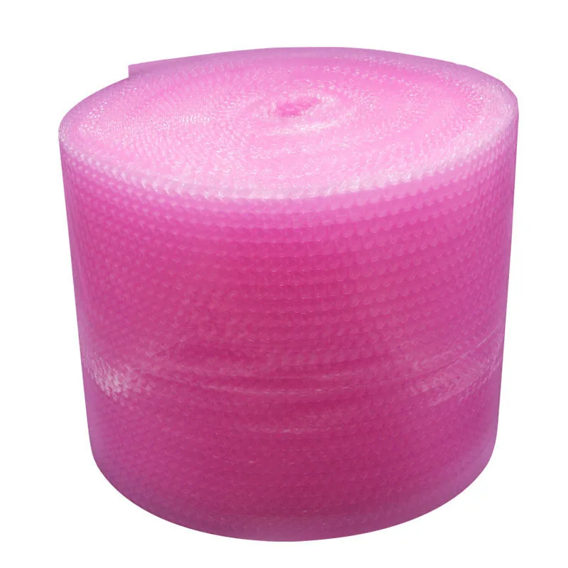 Cheap Plastic Bubble Roll Pink Heart Air Bubble Bag Heavy-Duty Column Film Roll for Fragile Items