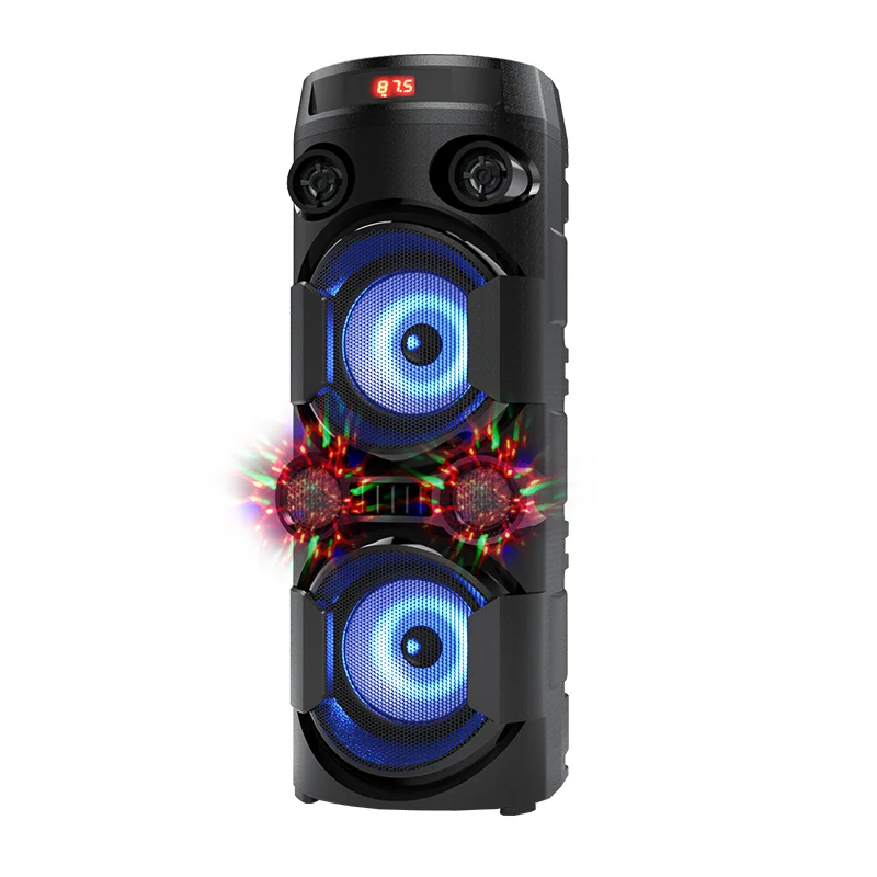 BT karaoke Dj Party speakers bluetooth Deluxe Wireless Led Light Speakers Party box DJ Bass Outdoor subwoofer speaker Boombox