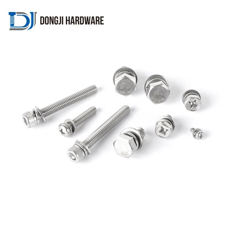 Dongji Good Quality 10.9 Screw Stainless Steel bolt hardware nuts and bolts supplier Washer SS Bolts and Nuts