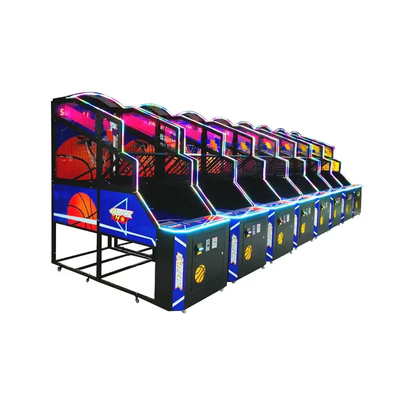 Top Sale Coin Operated Arcade Lcd Indoor Sport Kids Baby Street Basketball Shooting Arcade Game Machine