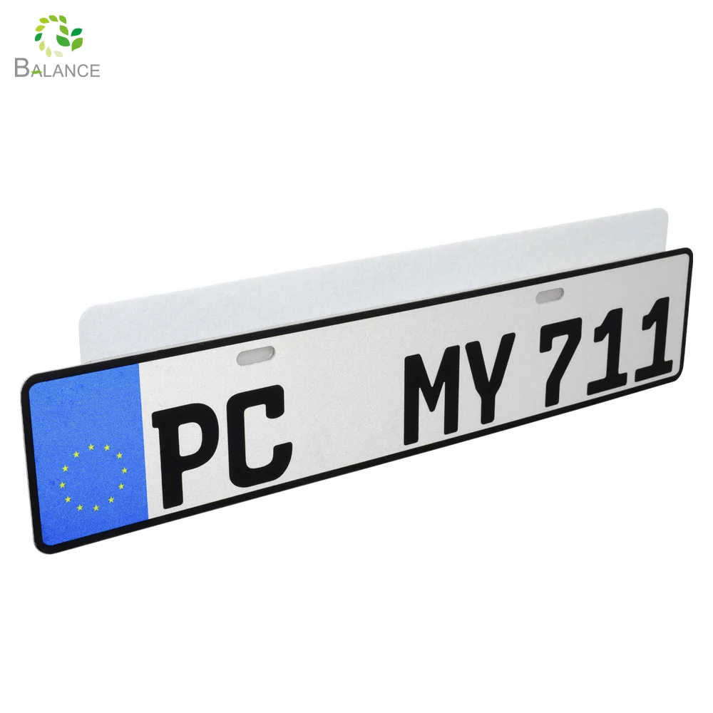 Germany Custom Frameless Number Plate Holder Water Proof Hook and Loop Tape for Vehicles