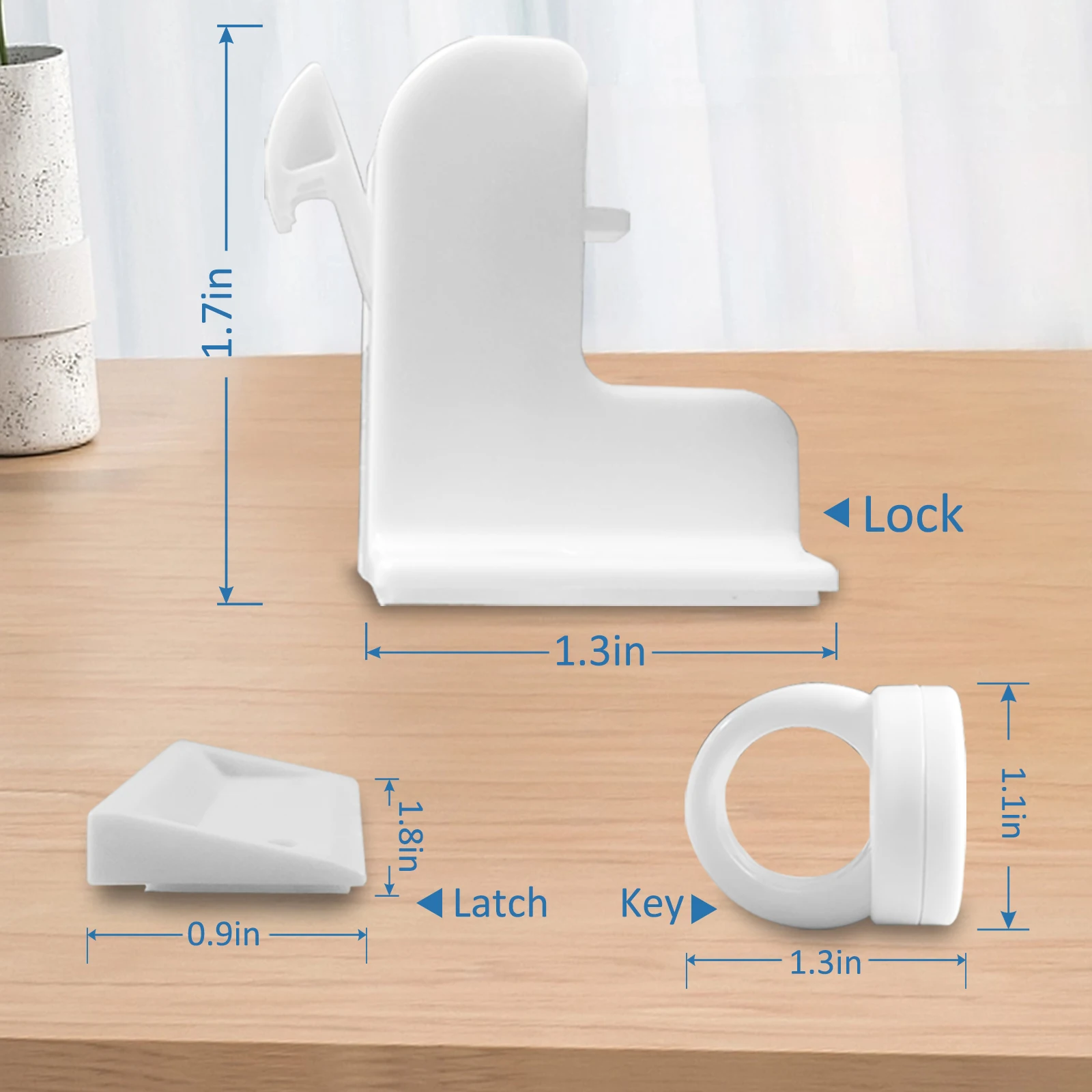 Manufacturer Wholesale Kid Product Home Safety 8 Pack Baby Proofing Magnetic Cabinet Locks Child Safety