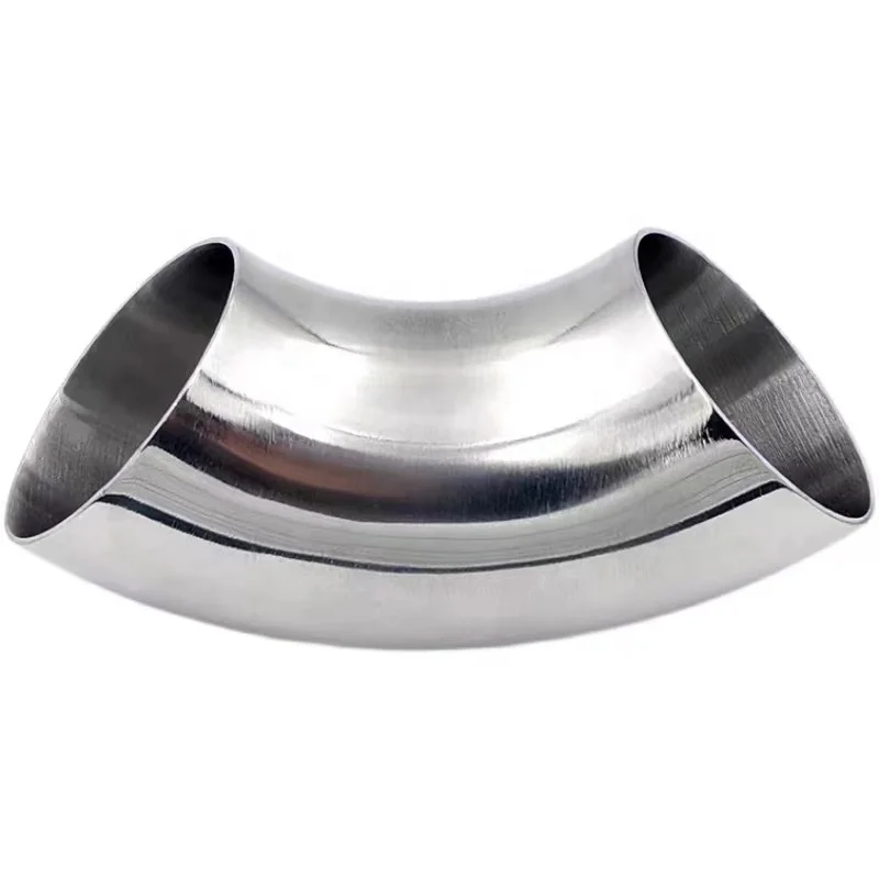 Stainless Steel 316L Sanitary Fitting, 90 Degree Polished Weld Short Elbow