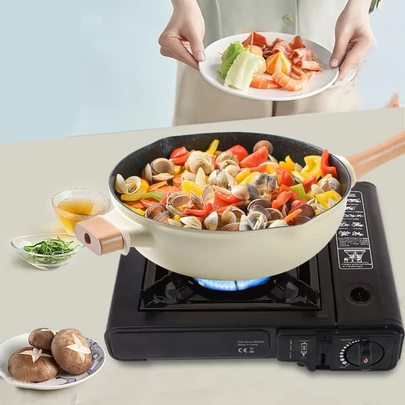 Mini Single Dual-use Outdoor Camping Propane Butane Cooking Burner Camp Portable windproof Gas Stove With Carrying Case