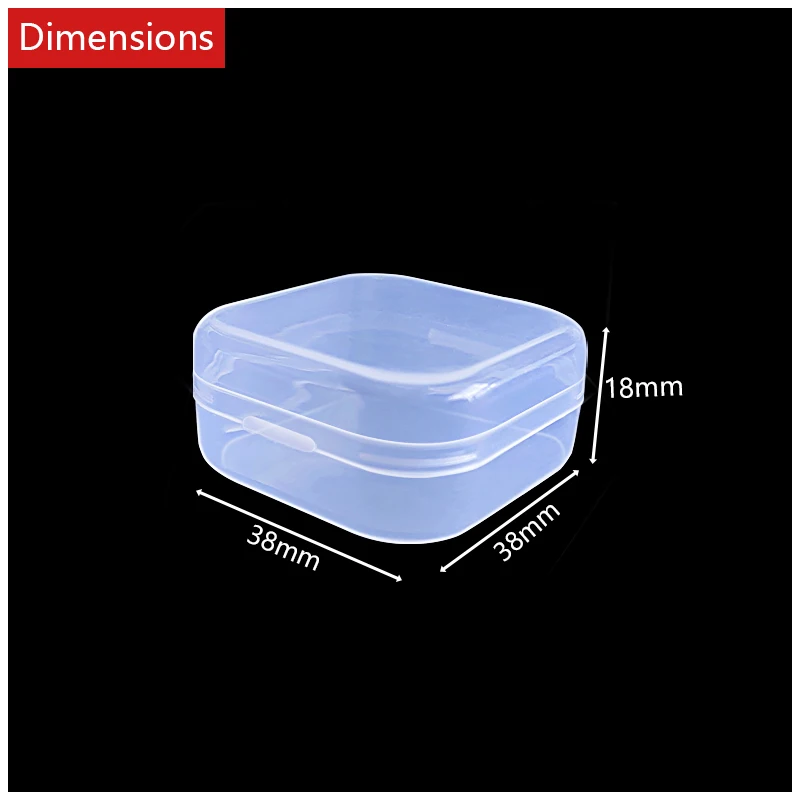 Hot sale headphones small plastic box, small parts, coins, beads, candy, nails, rings, earrings, travel medicine storage box