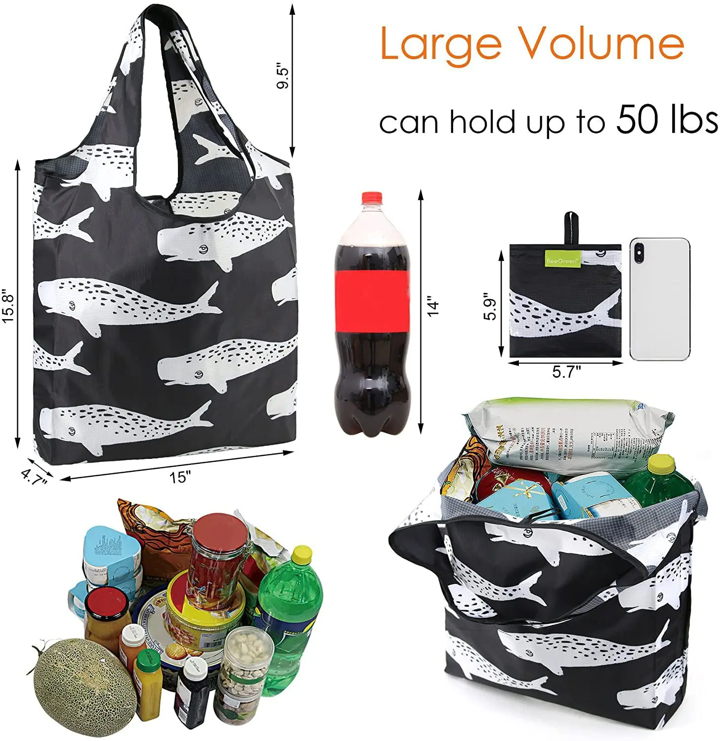 Polyester nylon Oxford cloth antibacterial waterproof recyclable environmental material shopping tote bag