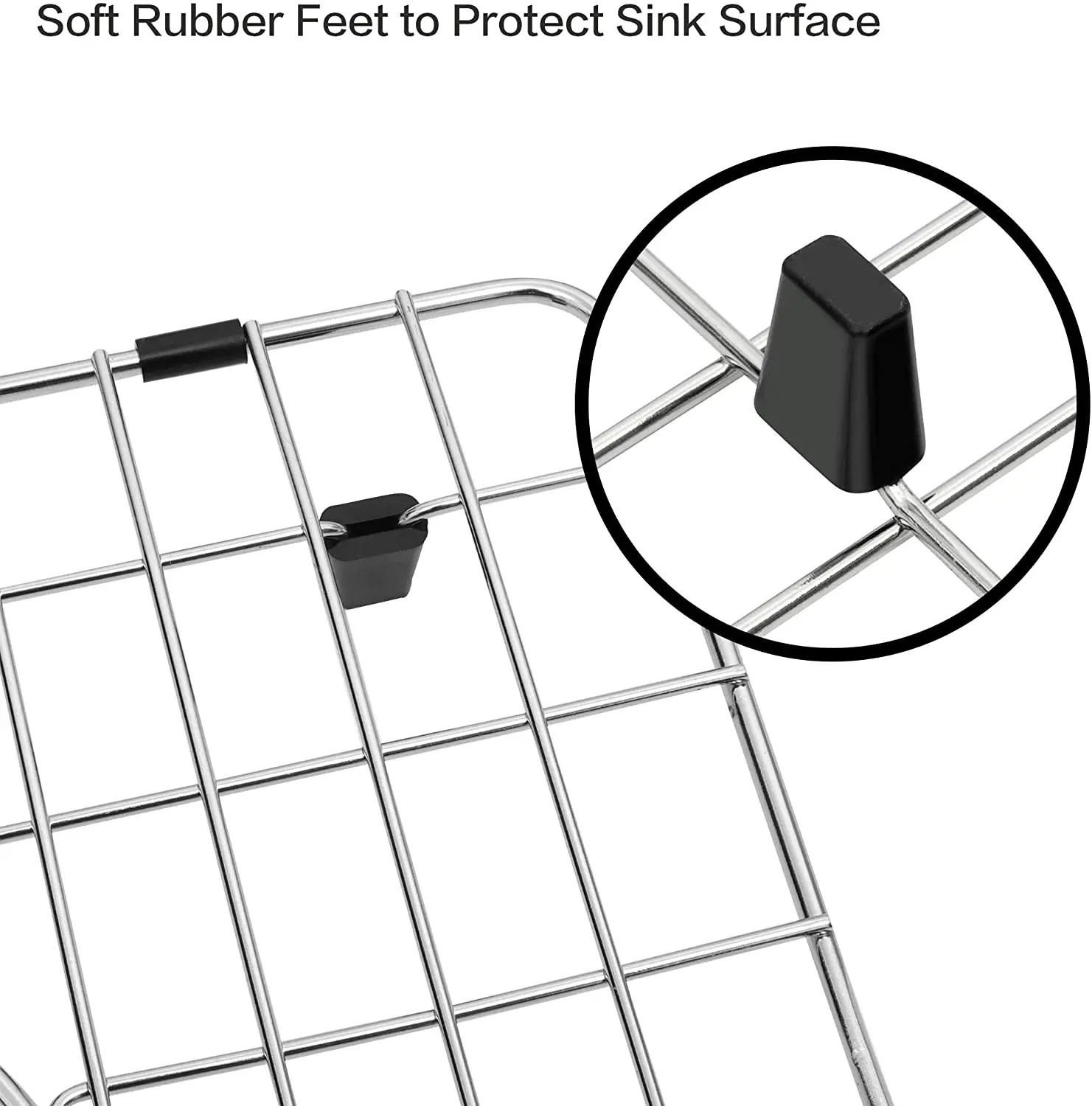 Kitchen Stainless Steel Metal Steel Sink Bottom Grid Rack Sink Protector Grid Wire Sink Protector