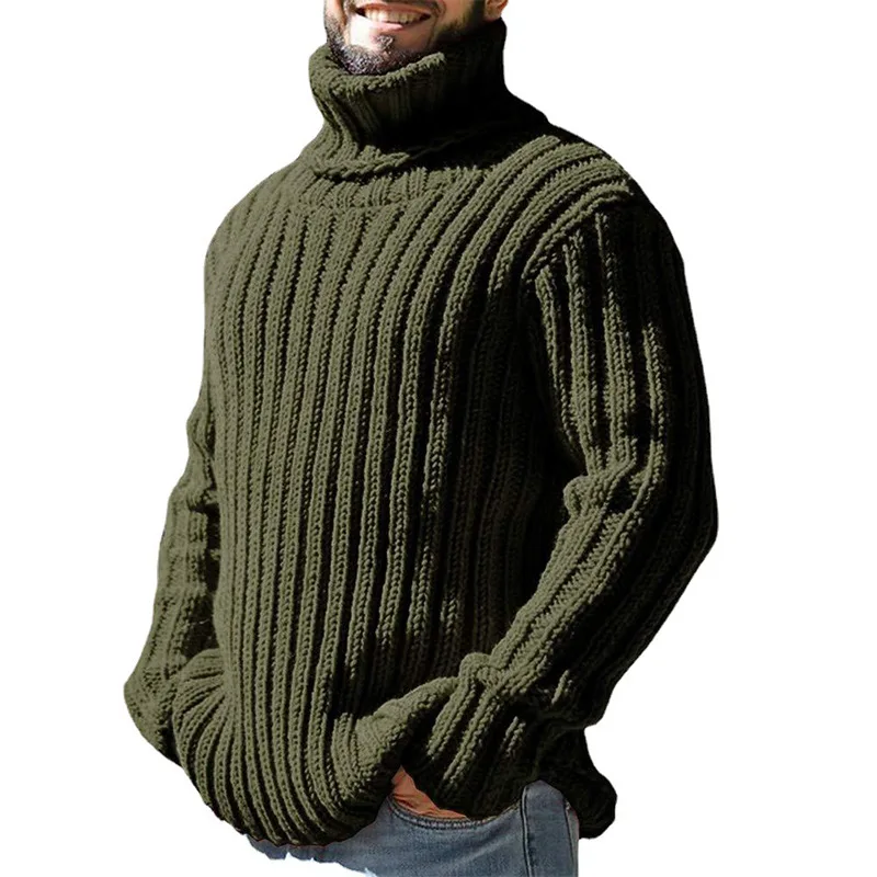 Wholesale red long sleeved winter travel warm comfortable clothes crewneck knit casual fashion sweater pullover top men urban