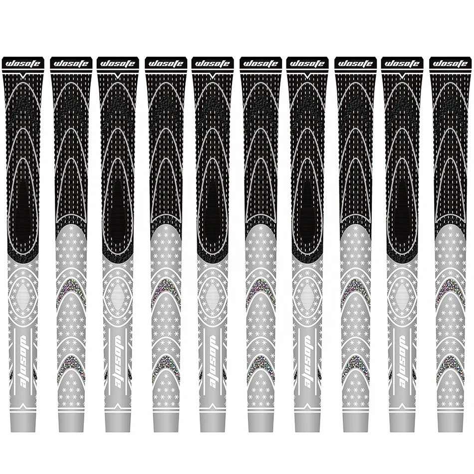 Wholesale Custom  Anti slip Durable rubber cord  Standard Midsize irons Golf Grip