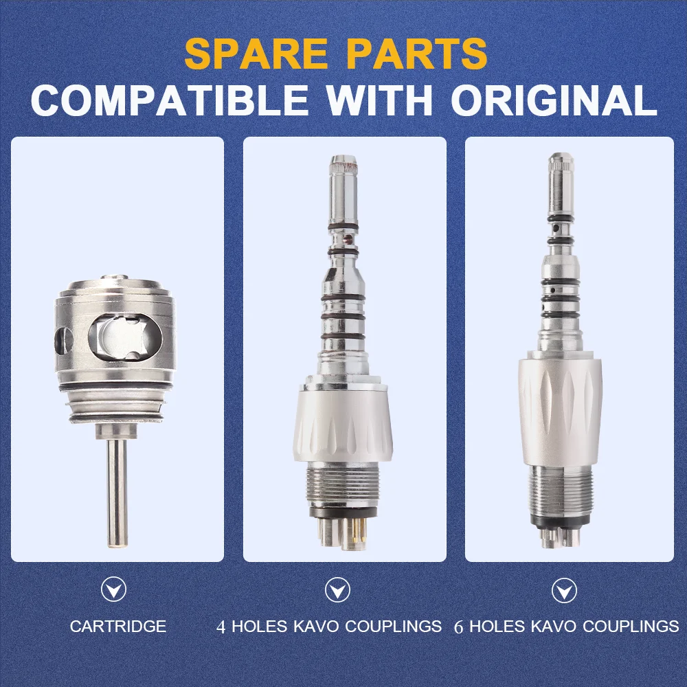 Surgical instruments dental hand piece high speed connect LED quick coupling short shank burs dental unit